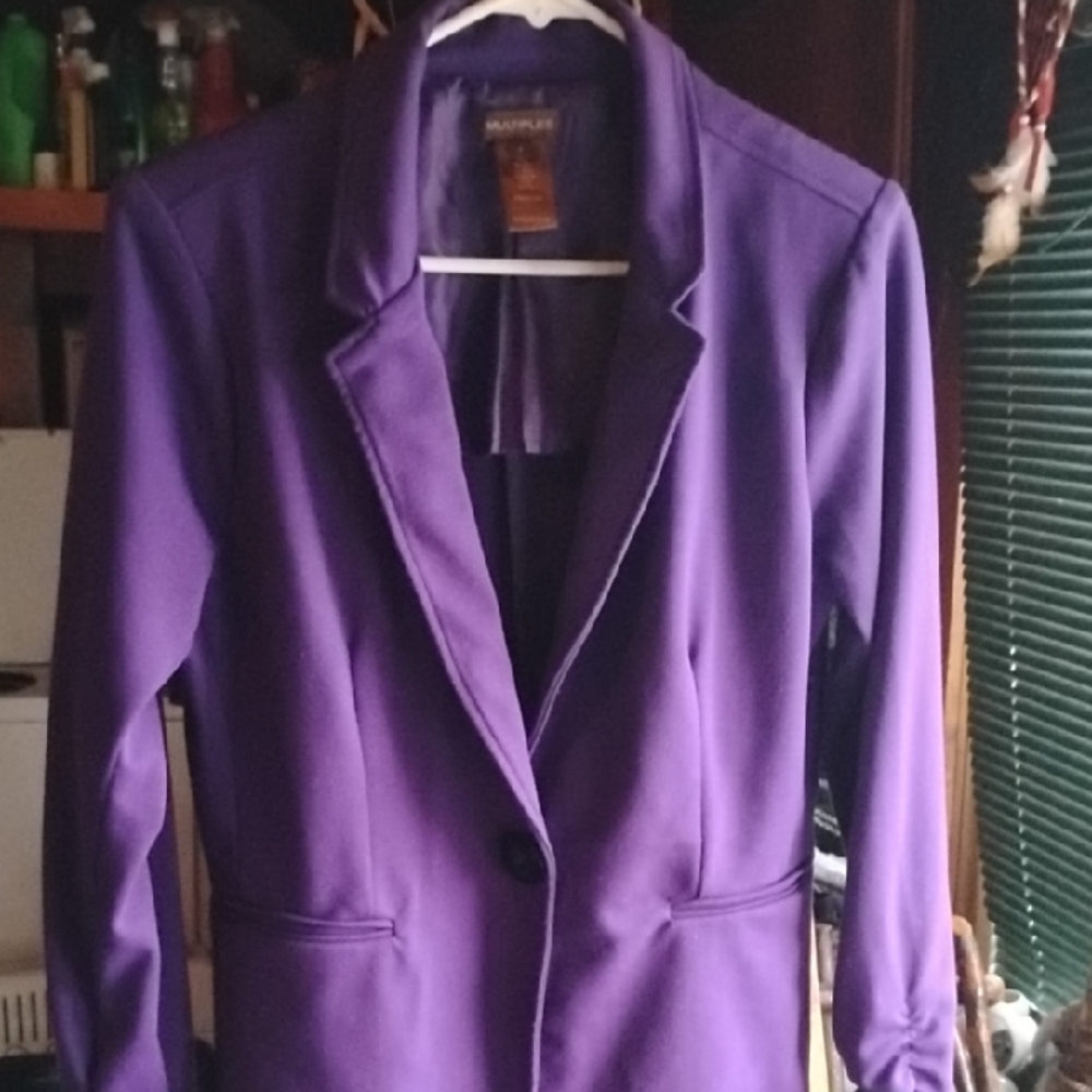 Multiples Deep Purple Women's Blazer
